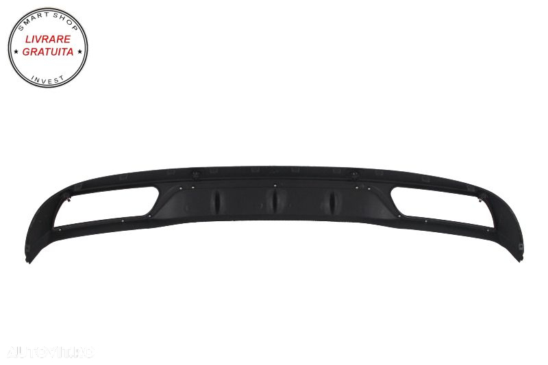 Difuzor Bara Spate Cu Ornamente tobe Negre Mercedes C-Class W205 S205 (2014-2018) - livrare gratuita - 4