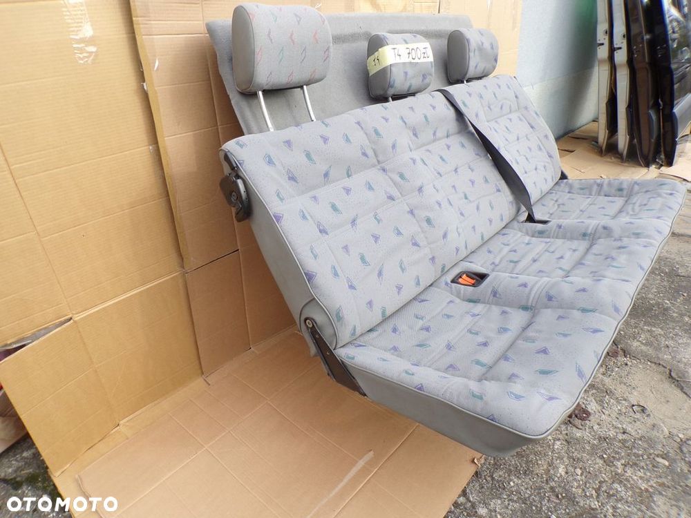 VW Transporter T4 fotel kanapa 3 osobowa III rząd - 6