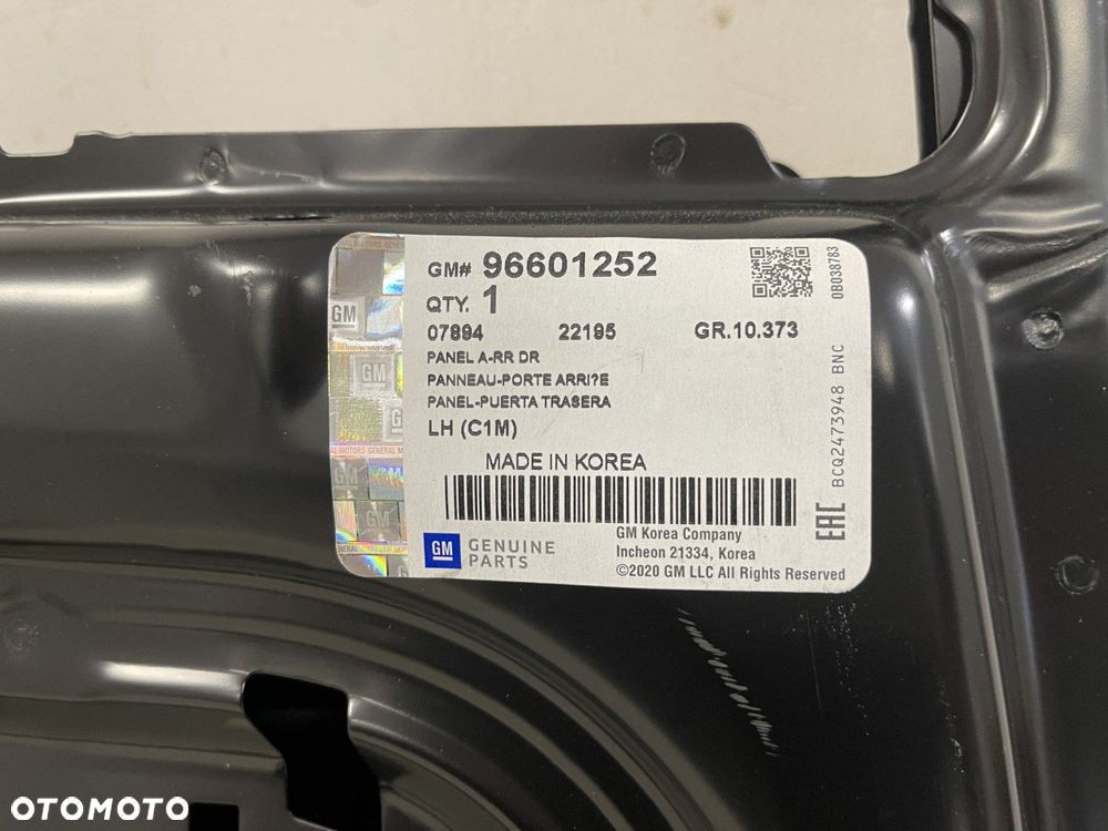 NOWE ORYGINALNE DRZWI LEWE TYLNE CHEVROLET MATIZ II 2 05-10 96601252 LEWY TYŁ - 11