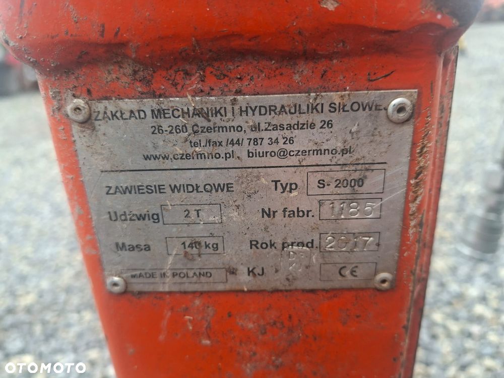 Widły do palet samopoziomujące* sprężynowe+ retator hds dźwig żuraw Hiab Palfinger - 4