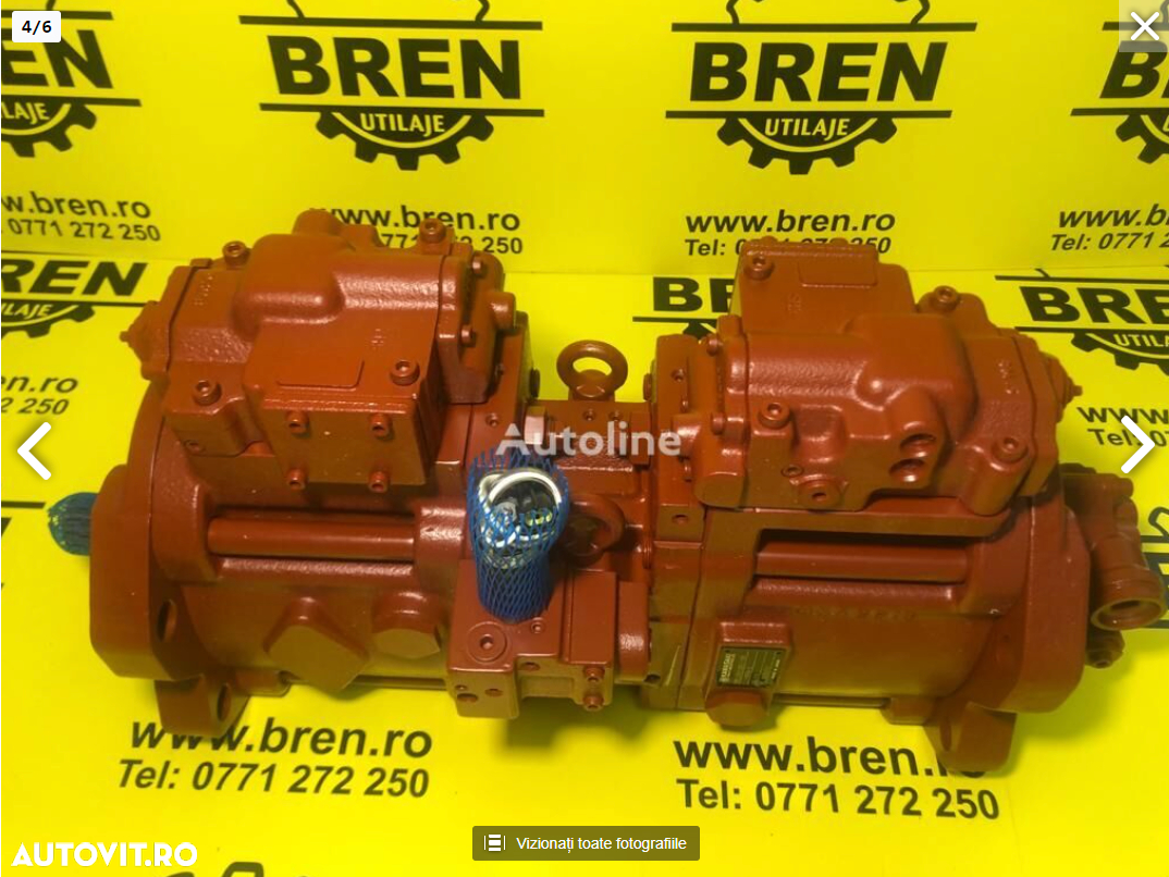 Pompă hidraulică KAWASAKI K3V112DT (99290959) pentru excavator VOLVO EC240B nou - 4