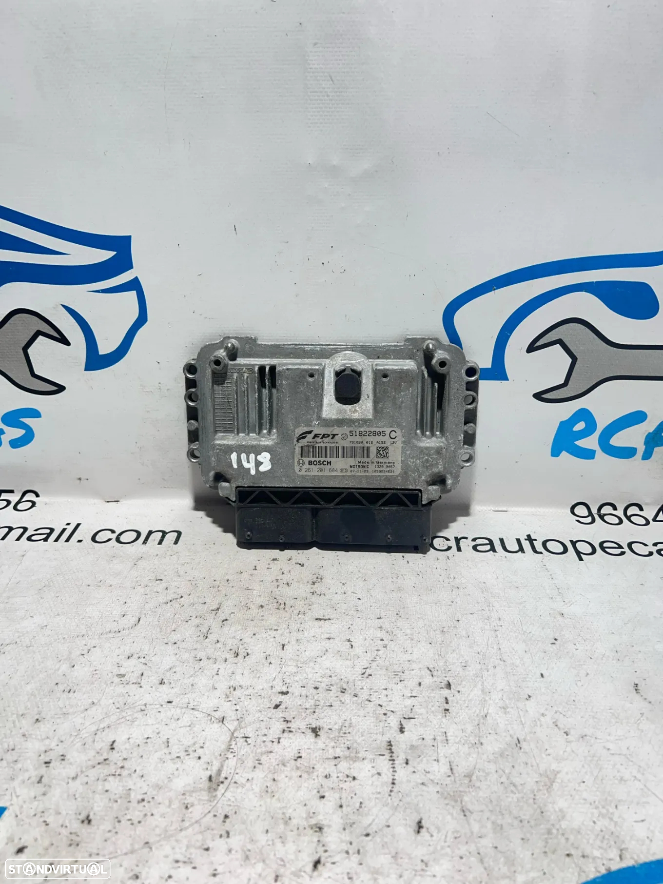 .Centralina Original Motor Bosch Fiat Grand Punto 1.4 T-JET 16v 198A4000 51822805 / 0 261 201 684 - 3