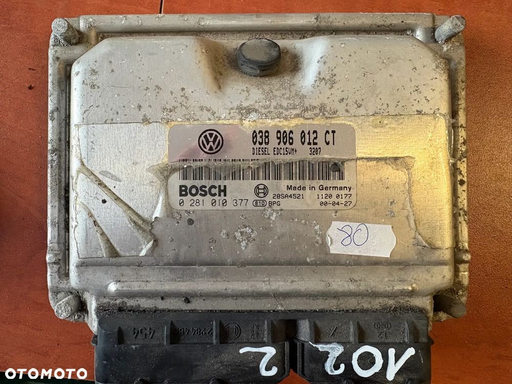 Sterownik komputer silnika ECU VW POLO 1.9 SDI 0281010377 038906012CT - 1