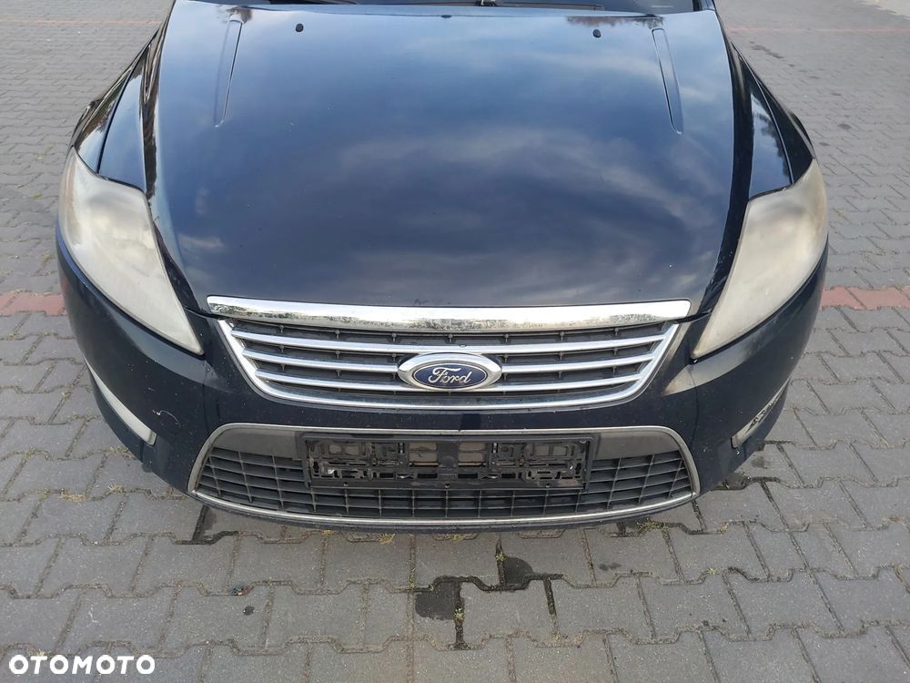 Przód kompletny Ford MONDEO MK4 Mk IV EUROPA kolor V6 granatowy maska zderzak grill atrapa lampa prawa lewa przednia dokładka halogen wzmocnienie czołowe pas chłodnica KOMPLET - 3