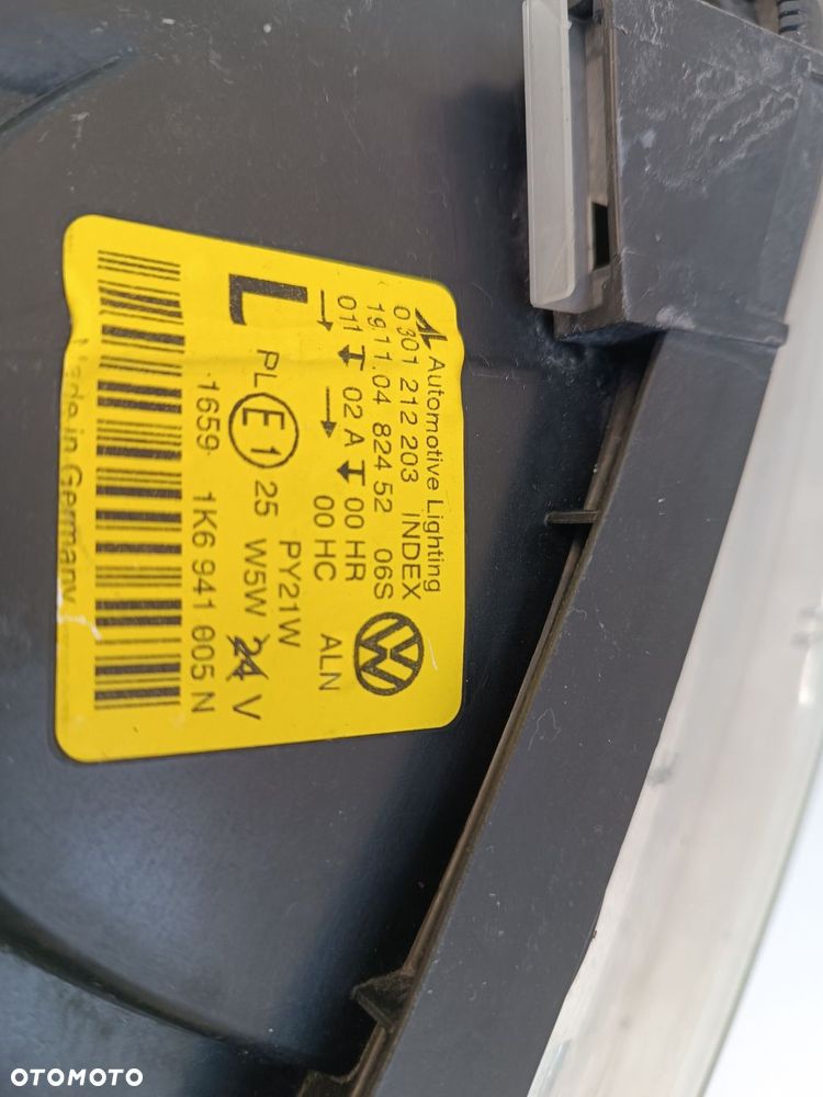 VW GOLF 5 V LAMPA PRAWA PRZÓD PRZEDNIA EU  1K6941005N - 11