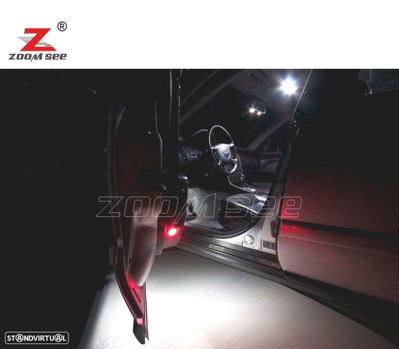 KIT COMPLETO DE 31 LÂMPADAS LED INTERIOR PARA AUDI A8 S8 D2 QUATTRO 1997 -2002 - 3