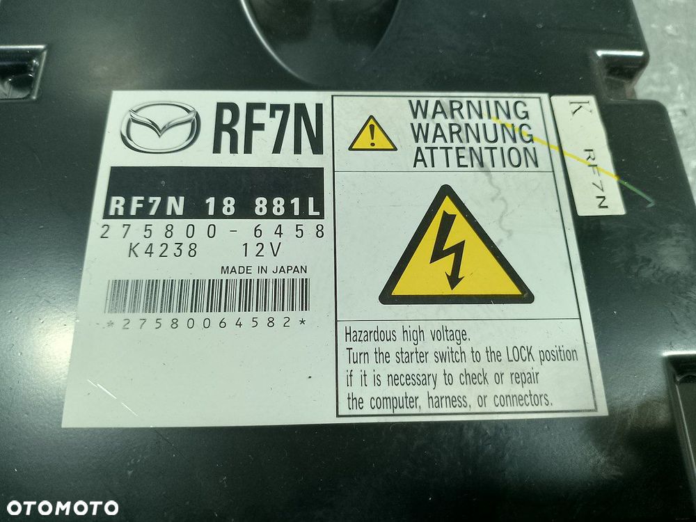 KOMPUTER, STEROWNIK MAZDA 5 ( 05-10 ) RF7N18881L 275800-6458 2.0 D - 2