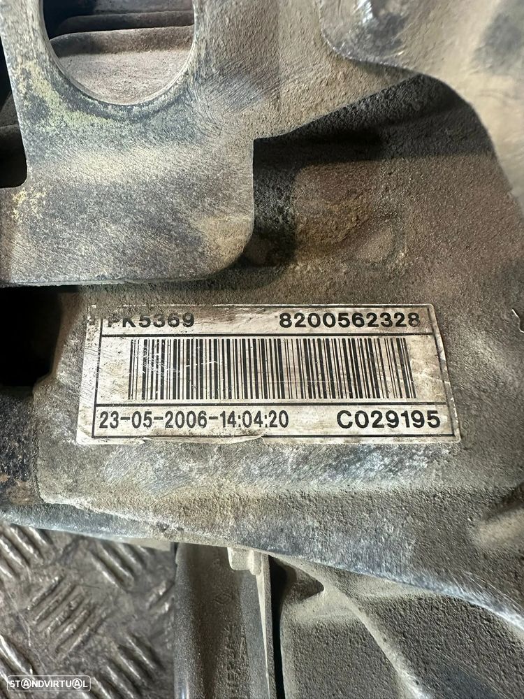 .Caixa 5 Velocidades PK5369 Renault Opel 1.9 DCi F9Q762 - 3