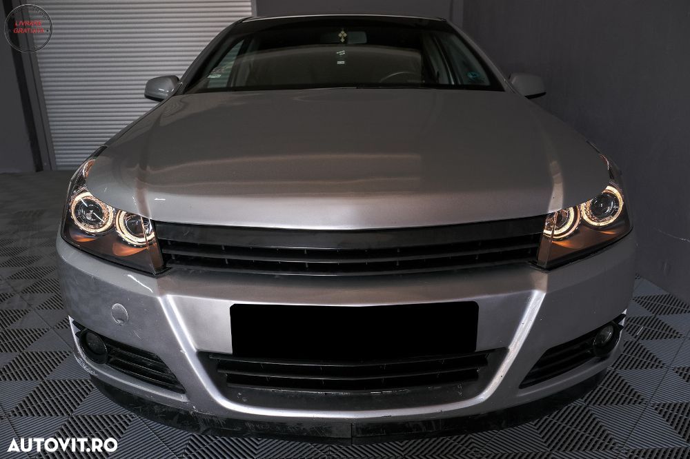 Faruri Opel Astra H (03.2004-2009) Angel Eyes Negru- livrare gratuita - 26
