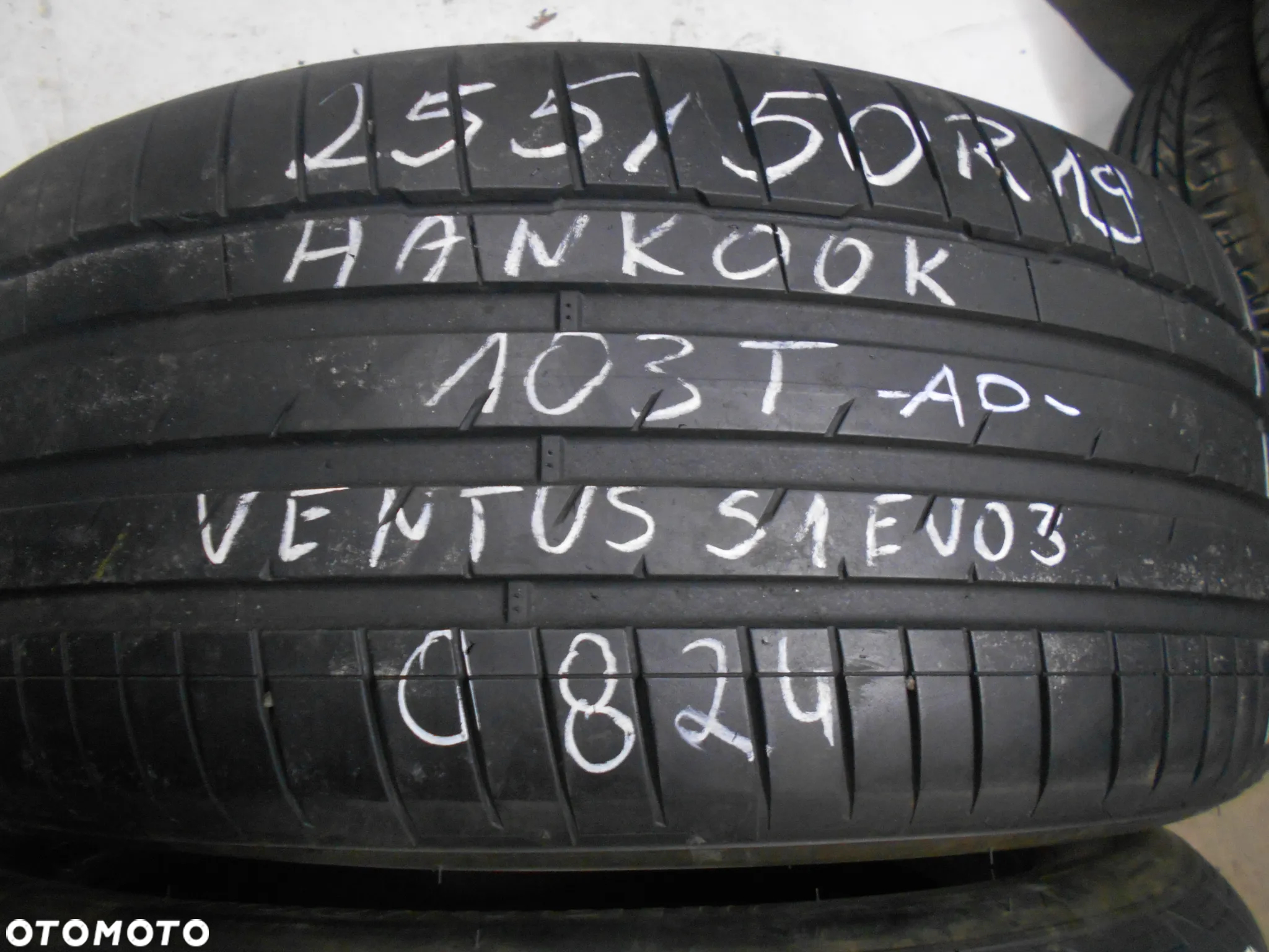 OPONY 255/50R19 HANKOOK VENTUS S1 EVO 3 DOT 1224 7MM - 2