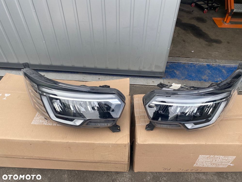 RENAULT TRAFIC III 3 lift 4 IV 22r-> IGŁY! IDEALNE!  Z DEMONTAŻU KOMPLETNE LAMPY PRZEDNIE REFLEKTORY PRZÓD FULL LED LEDOWE LAMPA REFLEKTOR LEWY PRAWY LEWA PRAWA komplet lamp 260601790R   260102899R - 3