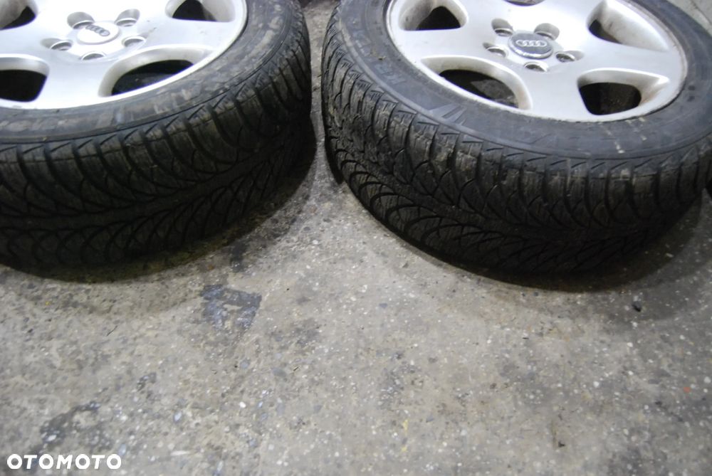 KOŁA FELGI ALUMINIOWE 8D0601025C 5X112 ET45 7J 205/55R16 OPONY ZIMOWE AUDI A6 C5 A4 B6 VW SEAT SKODA - 7