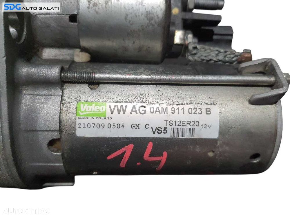 Electromotor Valeo Volkswagen Golf 6 1.4 TSI 2008 - 2013 Cod 0AM911023B [N3371] - 6