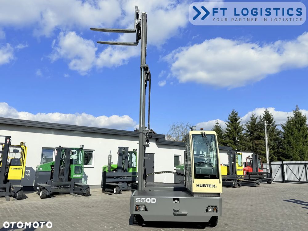 Hubtex WÓZEK BOCZNY | HUBTEX S50D | DIESEL | TRIPLEX 6300MM | PLATFORMA 1600MM | POZYCJONER WIDEŁ | WOLNY SKOK | REGULOWANA WIDŁA | STAN IDEALNY | Szeroka oferta wózków czterokierunkowych i bocznych, dopasowanych do różnorodnych potrzeb i zastosowań - 35