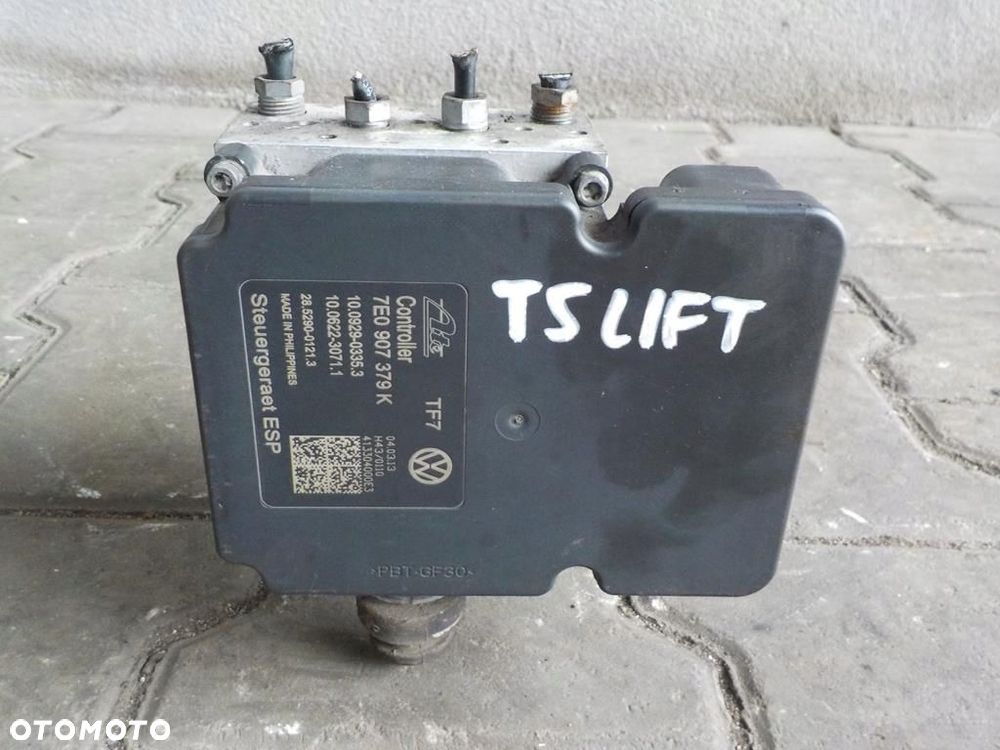 VW T5 POMPA MODUŁ ABS 7E0614517H 7E0907379K - 3