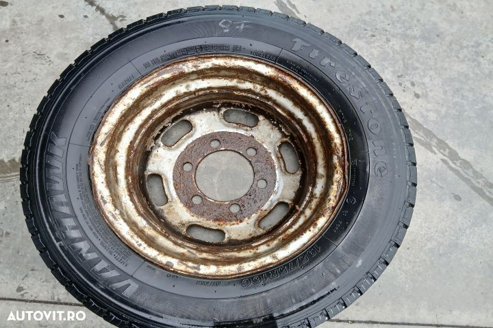 Janta tabla cu anvelopa 16 195/75 R16C DE GREUTATE 195/75 R16C IVECO - 4