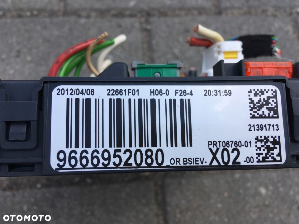 BSI 9666952080 Citroen C3 1,2/1,4 16V 2012 X02 - 2