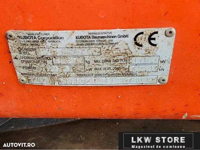 Kubota KX080-4A2 Excavator, TOP !!! - 9