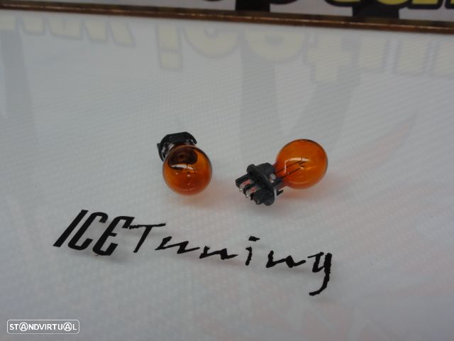 Lâmpada de halogénio de pisca cor laranja 12V 24W, PWY24W para AUDI, BMW, CITROEN, DS, FORD, INFINITI, JAGUAR, LAND-ROVER, MERCEDES-BENZ, MINI, OPEL, PEUGEOT, RENAULT, SKODA, VAUXHALL, VOLVO, VW - 7