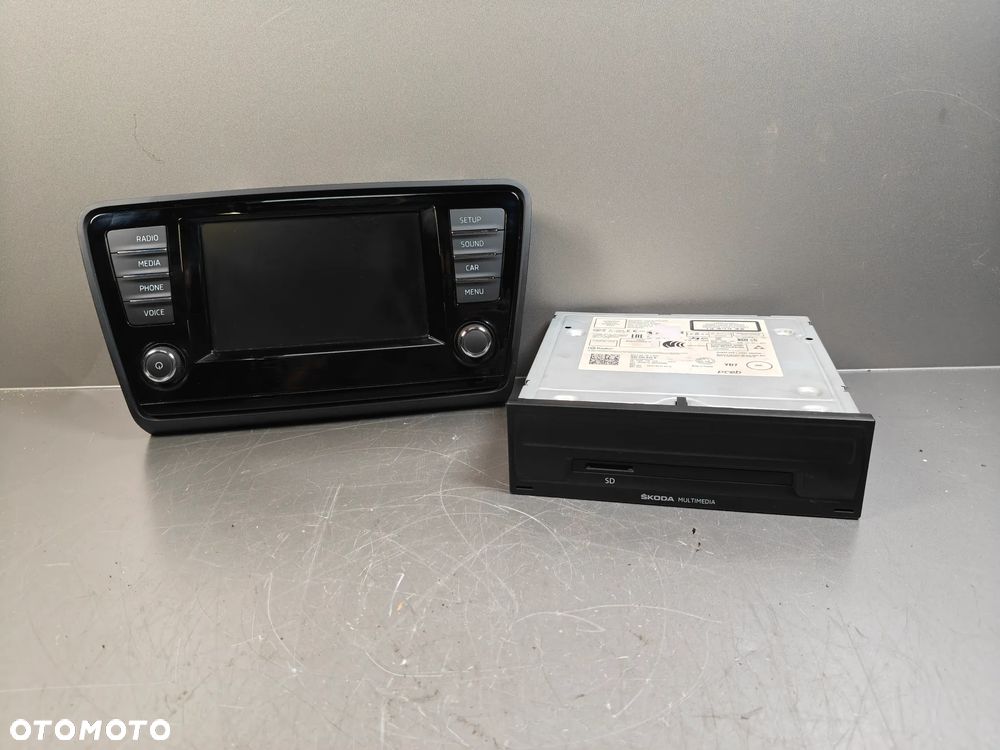 Radio Ekran Skoda Octavia 3 III Czytnik Multimediów Wyświetlacz 5Q0035842B 5E0919605H - 1