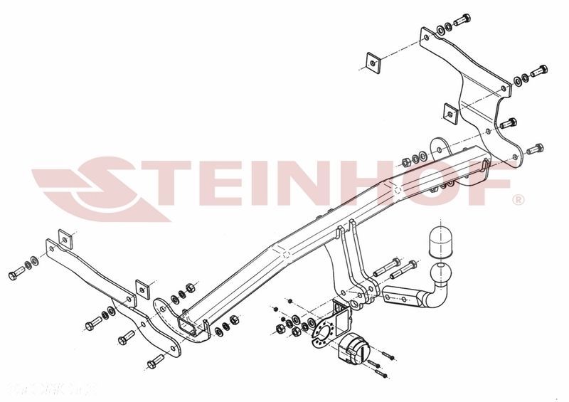 Hak holowniczy + MODUŁ 7PIN do Mazda 3 (BM) 5 drzwi od 2013 do 2019 - 2