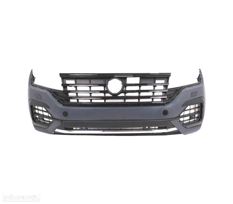 PARA-CHOQUES FRONTAL VOLKSWAGEN VW TOUAREG 20- LOOK R LINE - 2