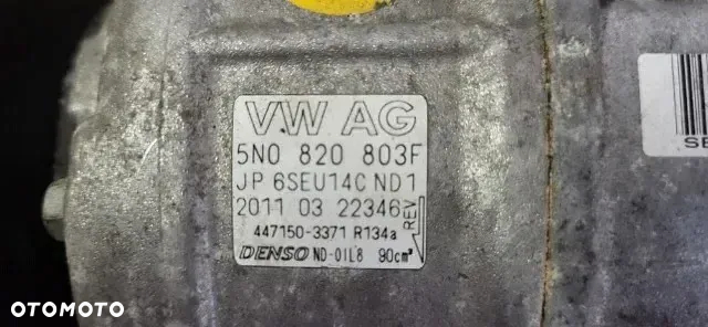 VW AUDI SEAT SKODA POMPA SPRĘZARKA KOMPRESOR KLIMATYZACJI KLIMY  5N0820803F - 2