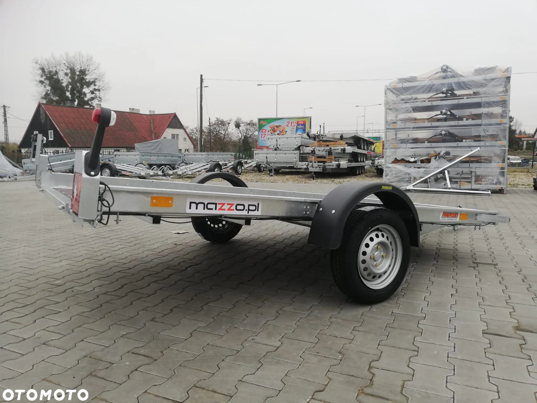 Neptun DOSTAWA! Przyczepa platforma wym. 305x166 cm, lekka SPAWANA N7-305 multi, Przyczepa idealna pod quada! DMC 750 kg GN152 - 23