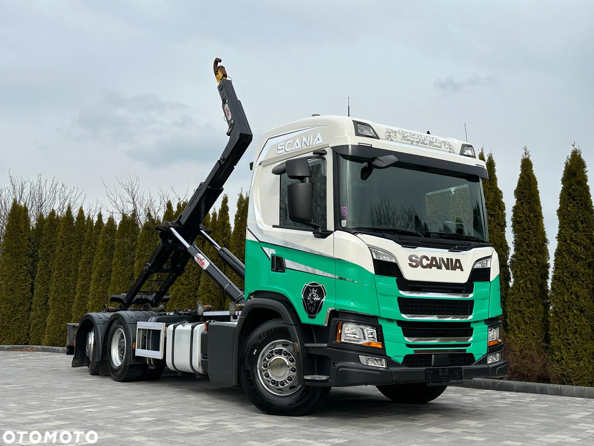 Scania / G450 / 6X2 / HAKOWIEC / HYVA 22.60.SK  / Oś-SKRĘTNA-PODNOSZONA / - 9