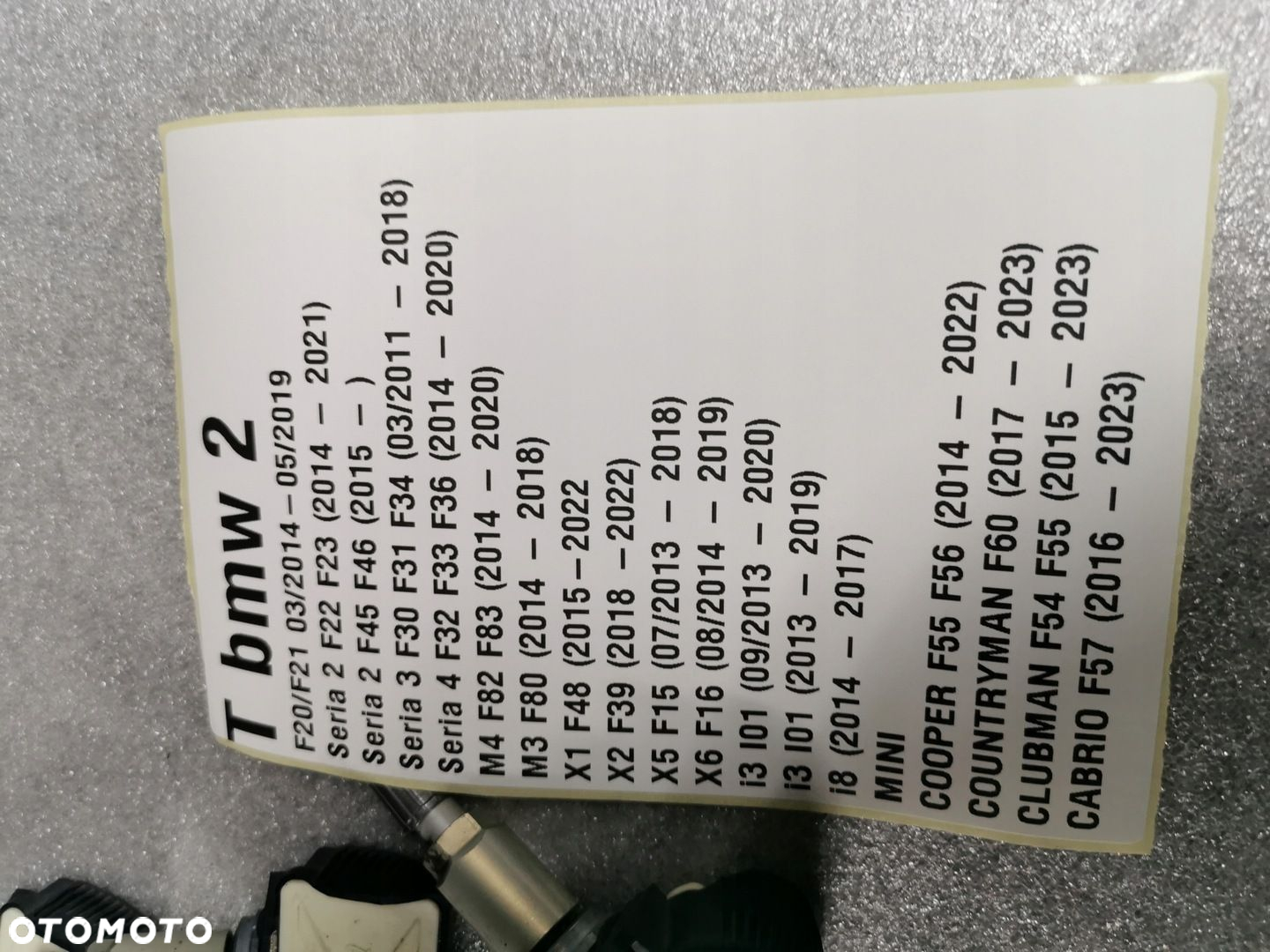 Czujnik ciśnienia kół TPMS BMW F36 M4 F82 F83 M3 F80 X1 F48 X2 F39 6881891 - 4