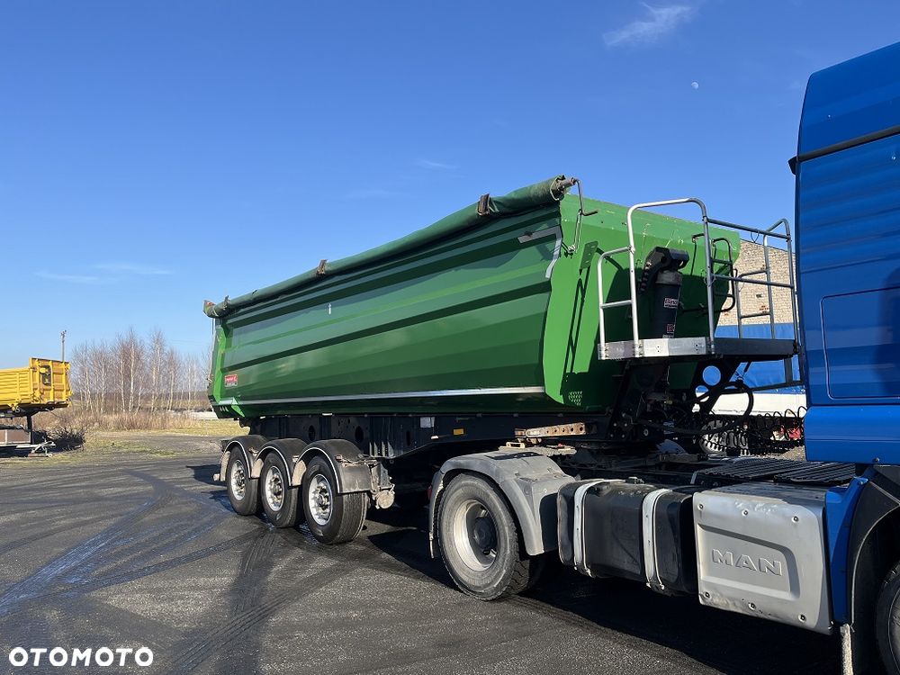 Langendorf SK stalowa 28m3 Hardox pauje do 4x4 rynna 2018 naczepa wywrotka stal z NIEMIEC - 11