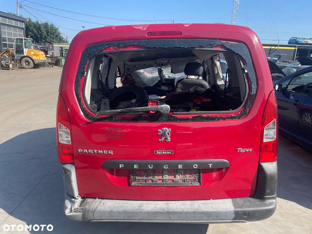 Peugeot PARTNER TEPEE NA CZĘŚCI!!! Kolor : KJF - LAKIER CZERWONY PŁOMIENNA - 4