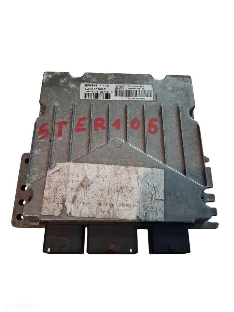 Sterownik KOMPUTER SILNIKA ECU PEUGEOT CITROEN 9644895180 - 1