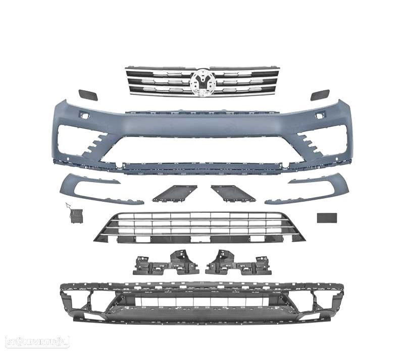 PARA-CHOQUES FRONTAL LOOK R-LINE VW TOUAREG 14-18 LOOK R-LINE - 2