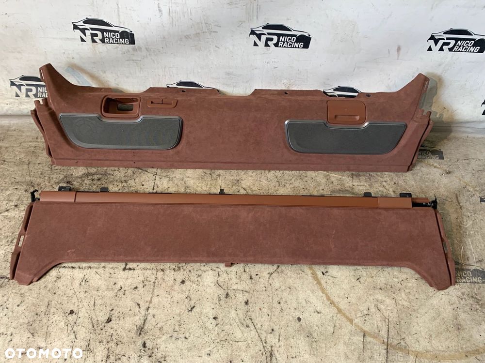 PÓŁKA TYLNA HARMAN KARDON ROLETA ELEKTRYCZNA BMW 7 G11 ALCANTARA KOMPLET