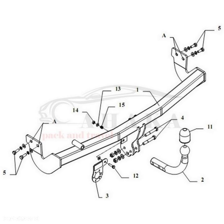 Hak Holowniczy Odkręcany Do Citroen C3 Hatchback 2005-2009 - 5