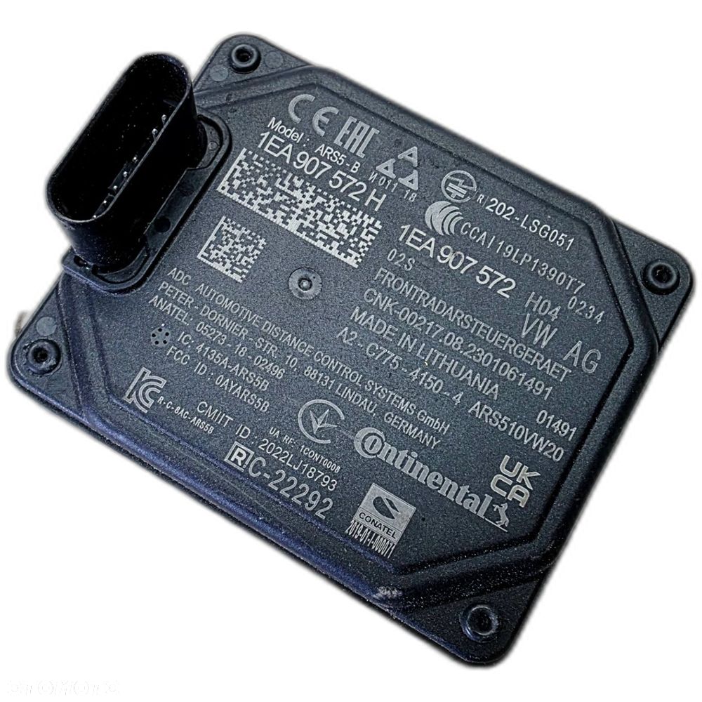 RADAR CZUJNIK DISTRONIC SENSOR ACC AUDI Q4 E-TRON 1EA907572H - 1