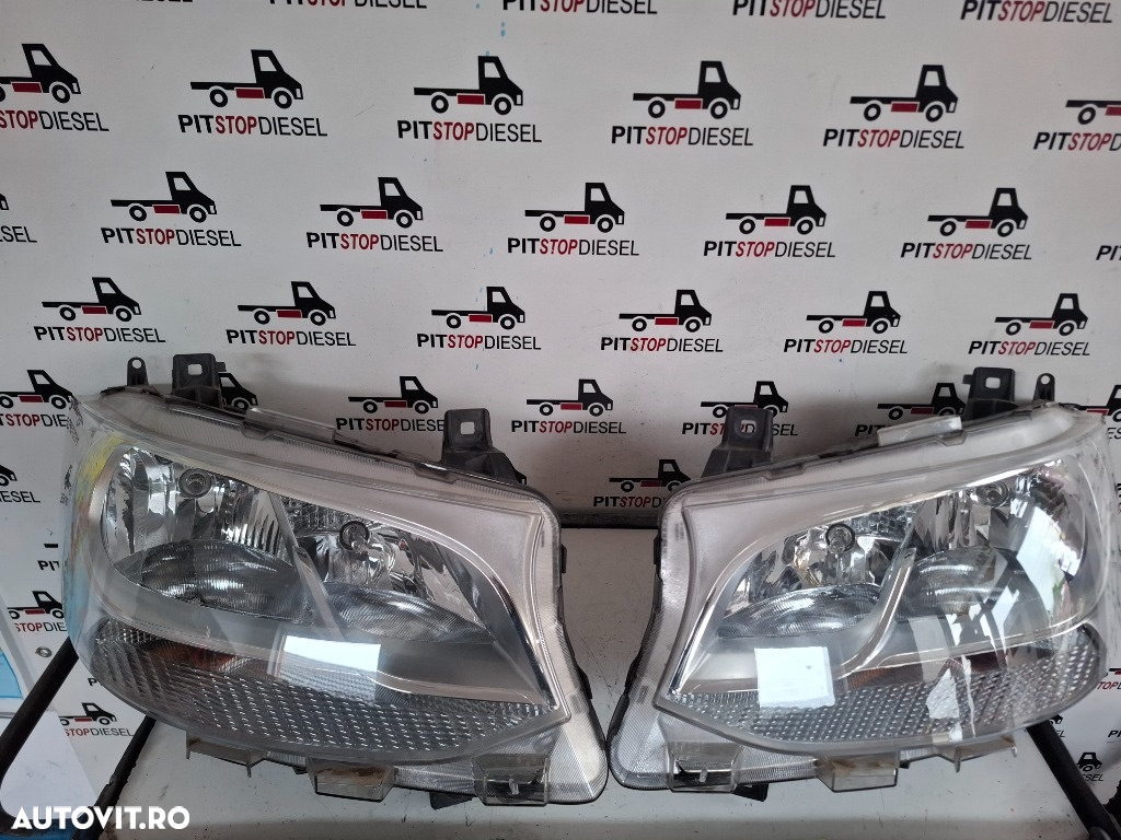 Fata completa Mercedes Sprinter 907 2018 2019 2020 2021 2022 2023 Bara fata Capota Faruri Grila Aripi Radiator - 4