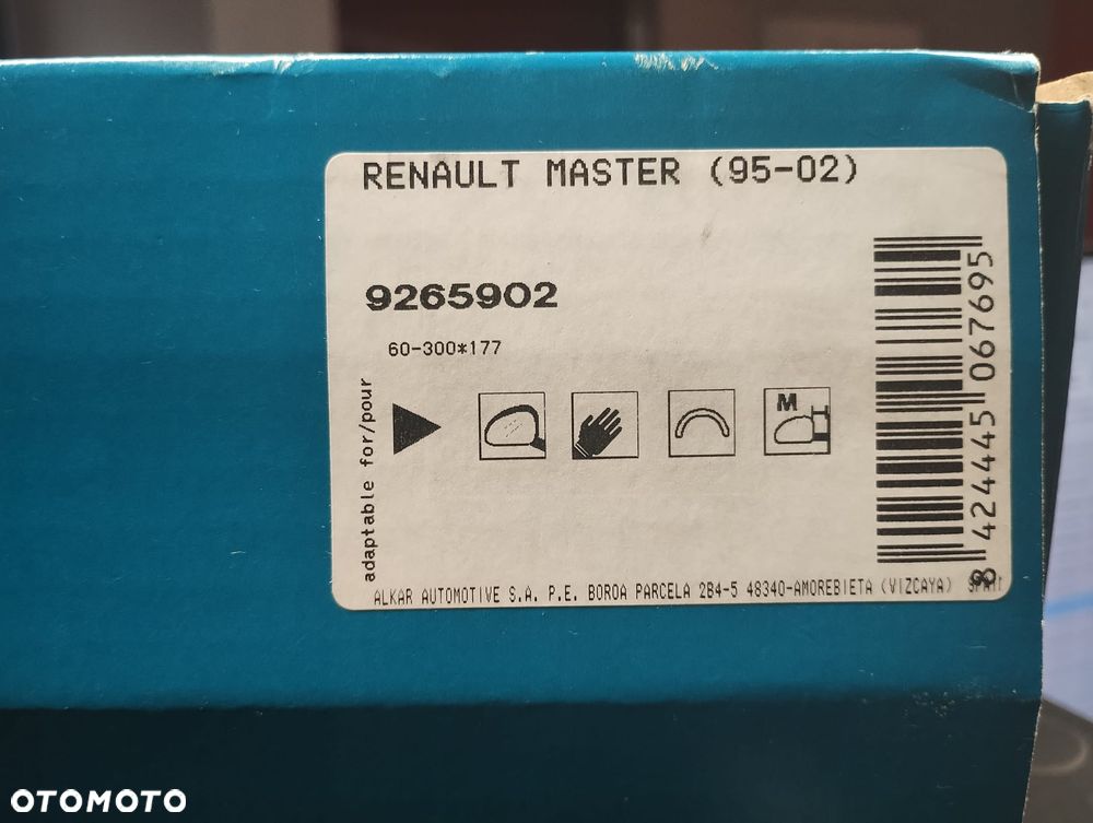 Lusterko zewnętrzne manualne wypukłe krótkie nr producenta 9265902 Renault Master / Movano / Interstar 97-03 - 1