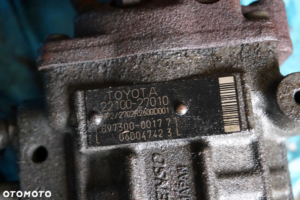 POMPA WTRYSKOWA COROLLA VERSO I E12 2.0 D4D 097300-0017 22100-27010 TOYOTA 2001-2004 - 4