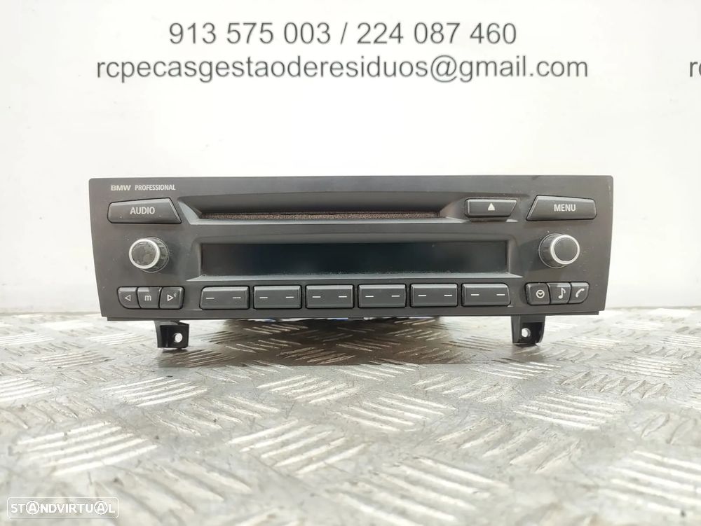Auto Radio Professional Bluetooth NAV Navegação BMW Serie 1 E81 E87 E82 Serie 3 E90 E91 6512924392201 2004 - 2013
