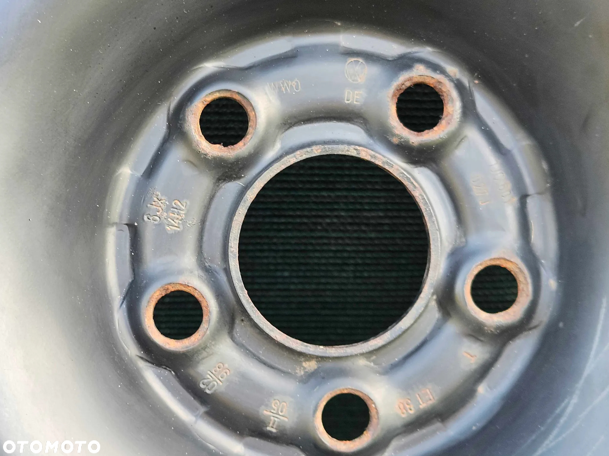 Kolo 1J0601027J Felga Blaszak Zapasowe R14 5x100 6J ET38 Stalowe Opona Letnia 175/80 VW Golf IV 4 Audi Skoda Seat - 12