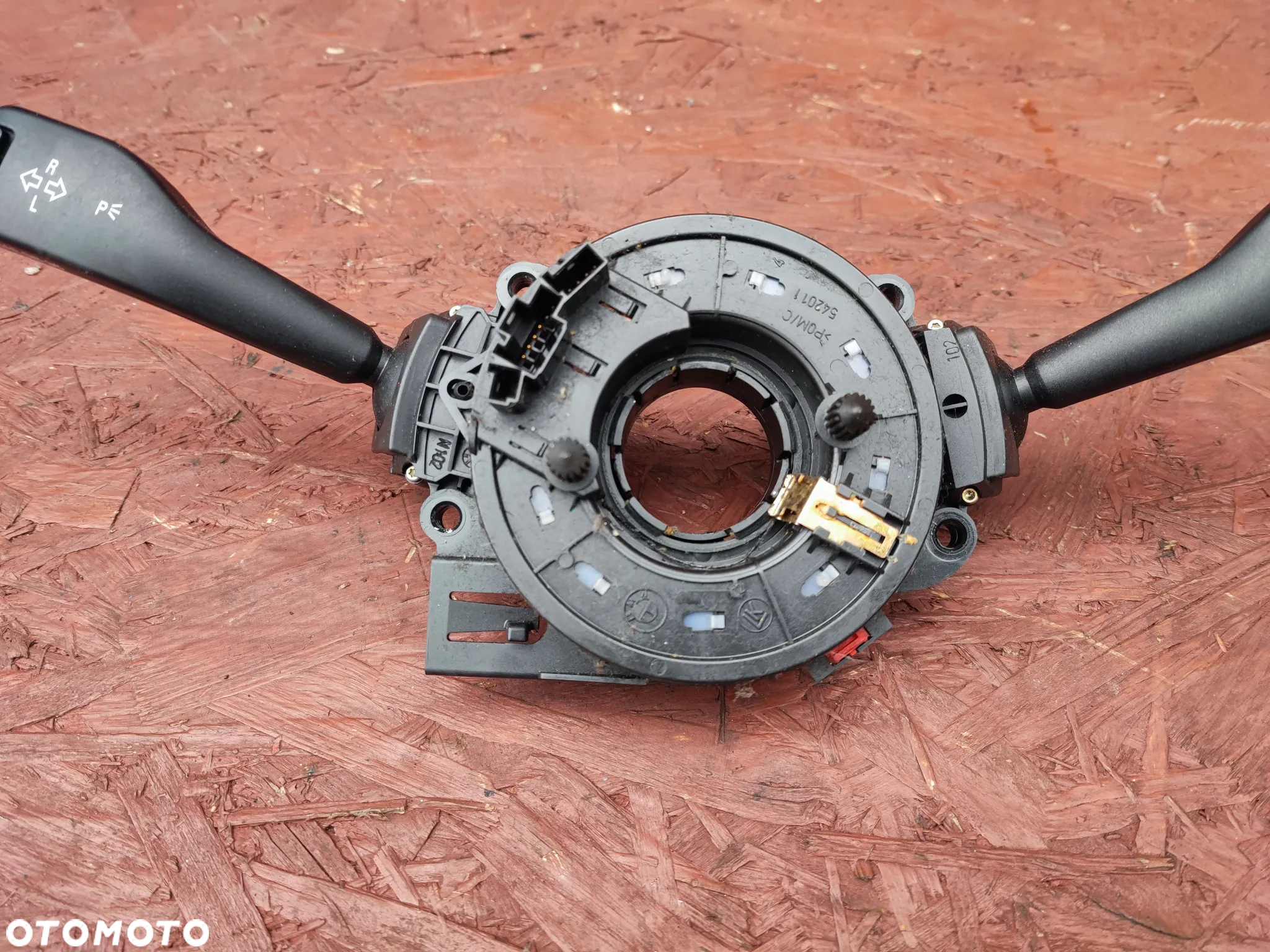 BMW E46 / E39 / E53 ORYGINALNE MANETKI KIERUNKOWSKAZÓW + TAŚMA KIEROWNICZA + MANETKA WYCIERACZEK Z BC O NR.8 375 408 / 8 363 668 / 8 376 443 OEM - 5