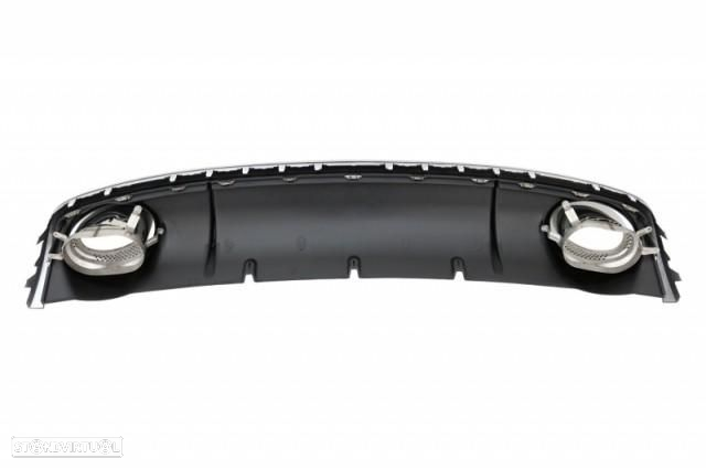 Difusor com Ponteiras Audi A4 B8.5 (2012 a 2015) Look Rs4 - 6
