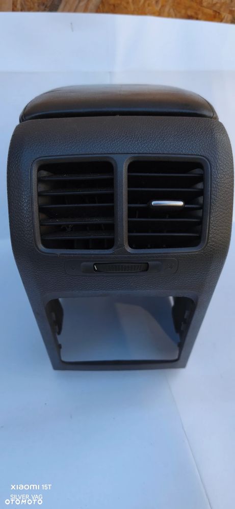 Podłokietnik skórzany VW Golf 5 skóra tunel nawiewu - 7