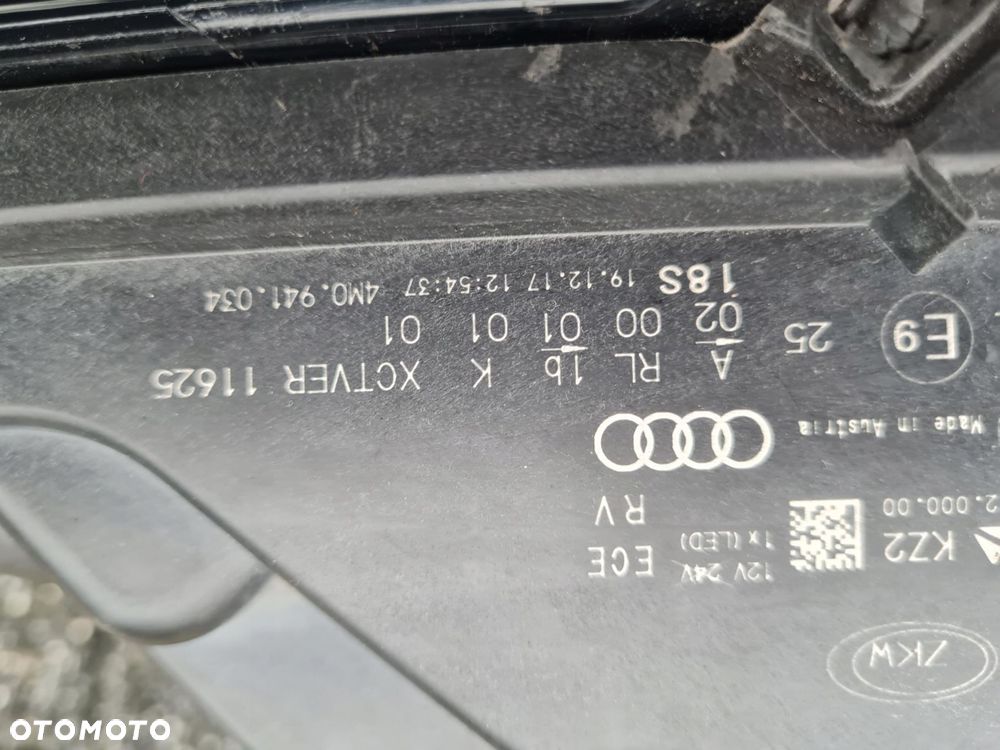 Audi Q7 SQ7 4M 4M0 Lampa prawa przód Full Led Dynamic 4M0941034 2017 - 8