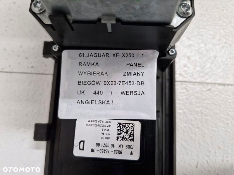 jaguar xf x250 1 i ramka panel przełączniki wybierak zmiany biegów uk - 6
