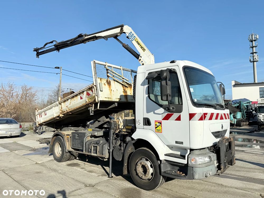 Renault MIDLUM 180 dci Wywrotka+HDS+2 Łyżki - 4