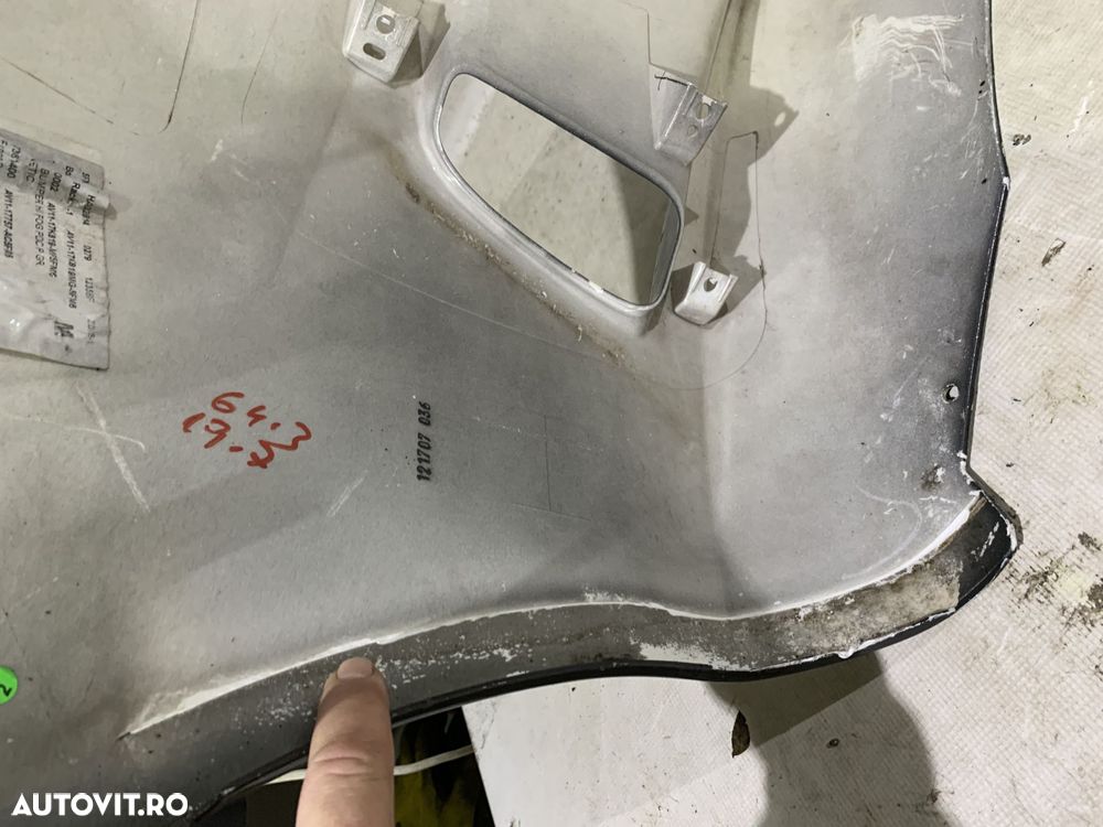 Bara fata Ford B-Max, 2012, 2013, 2014, 2015, 2016, 2017, cod origine OE AV11-17757-ACW, cu gauri pentru senzori de parcare. - 7