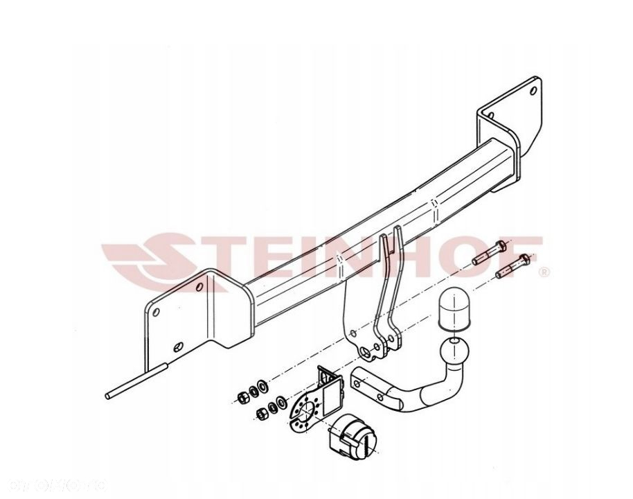 Hak Holowniczy Steinhof + Kula + Moduł7PIN + Gniazdo do Bmw 3 III E90+E91 Sedan 4D + Kombi 05 do 12 - 8